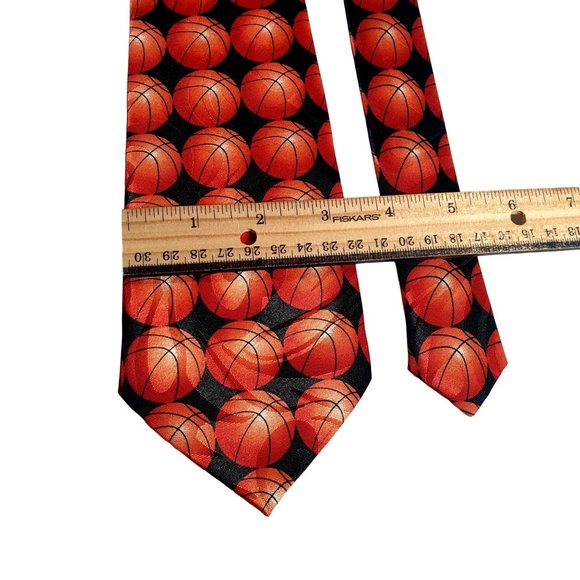 Steven Harris Basketball Mens Novelty Coach Necktie Office Work Casual Dad Gift - Picture 3 of 5